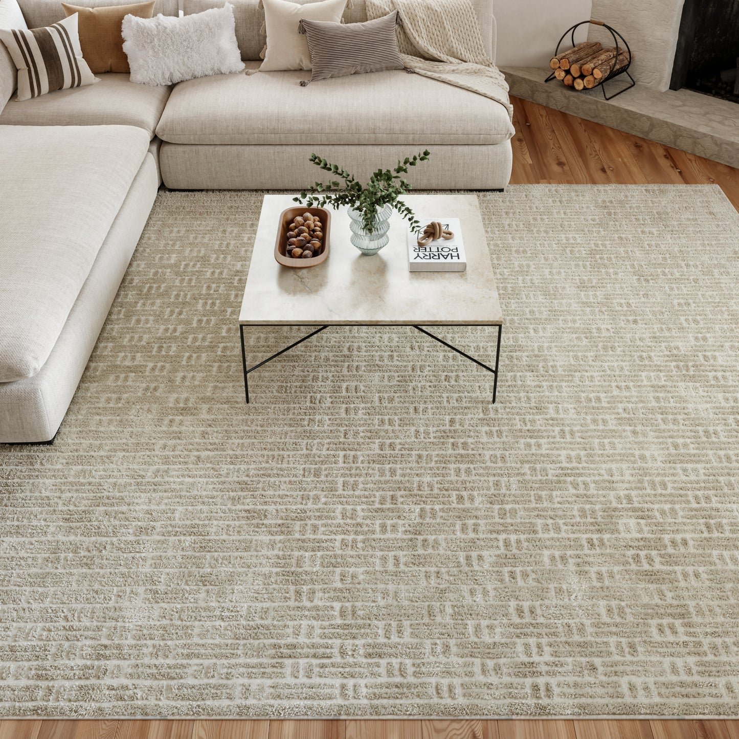 Nourison Home Washable Charm  Silver Ivory  Contemporary