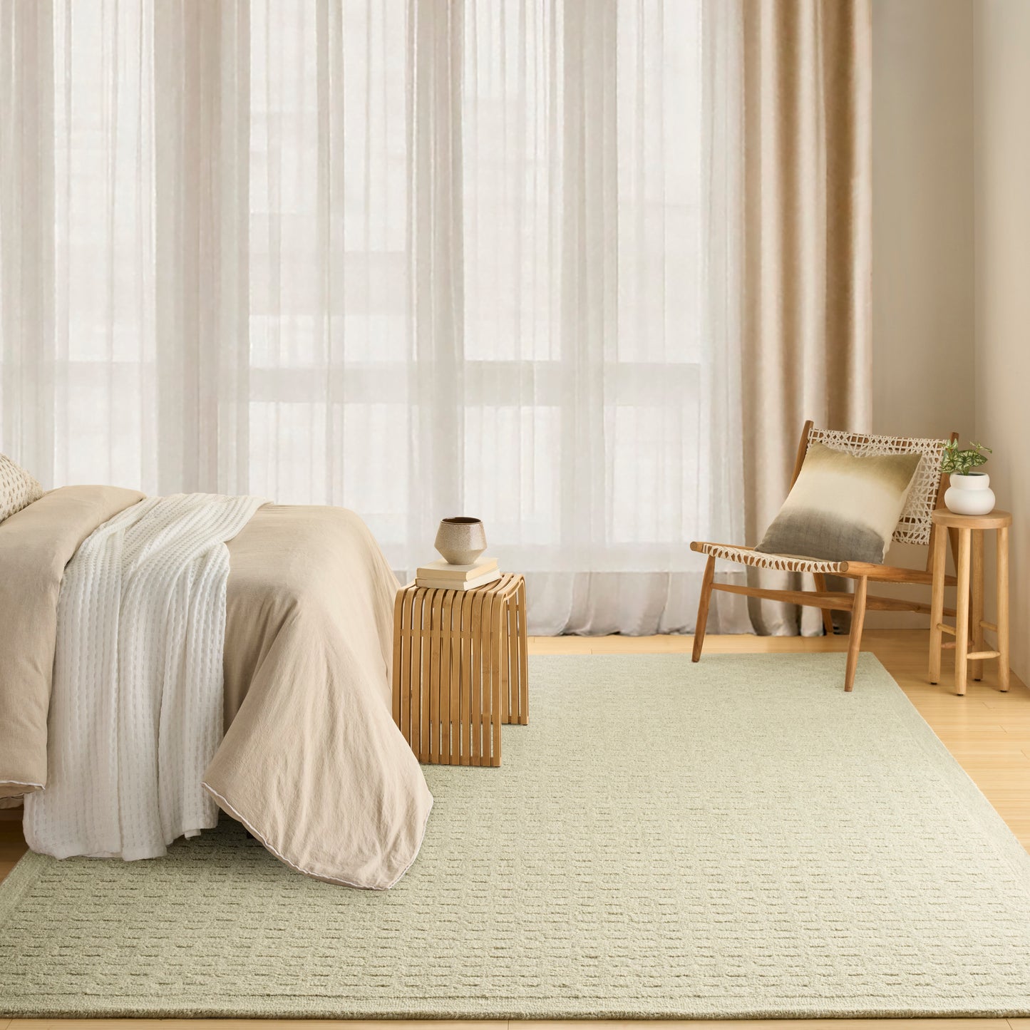 DKNY Pure Grids  Light Green  Contemporary