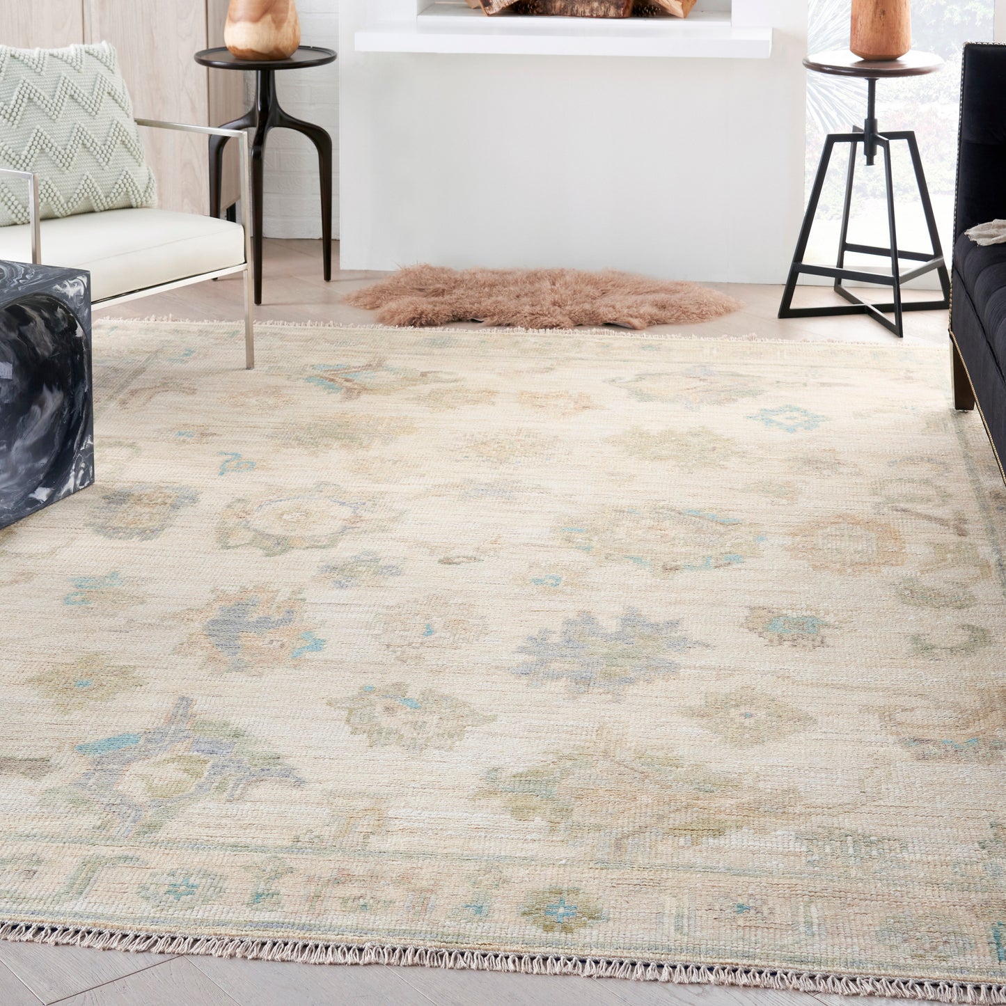 Nourison Home Odessa  Ivory Multicolor  Traditional