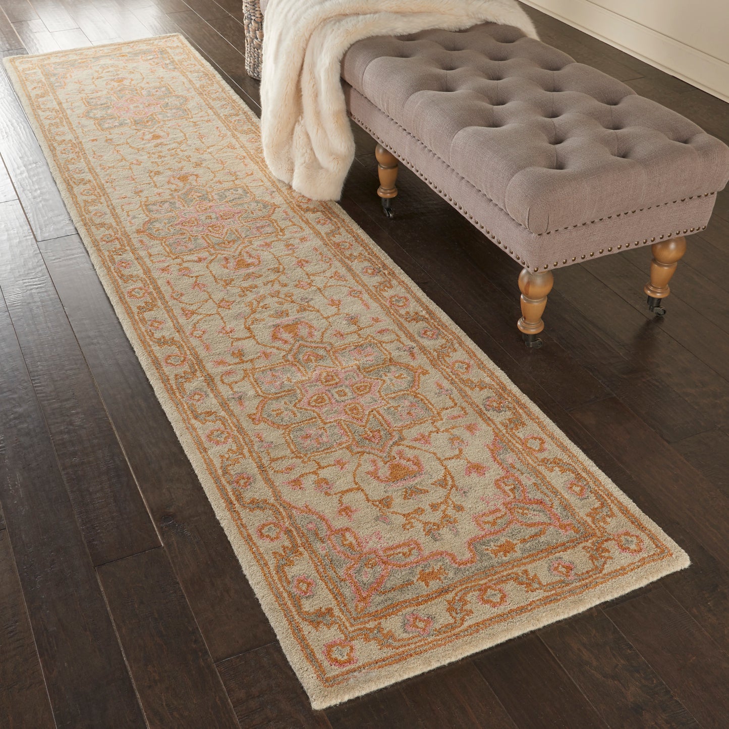Nourison Home Jazmine  Sand  Traditional