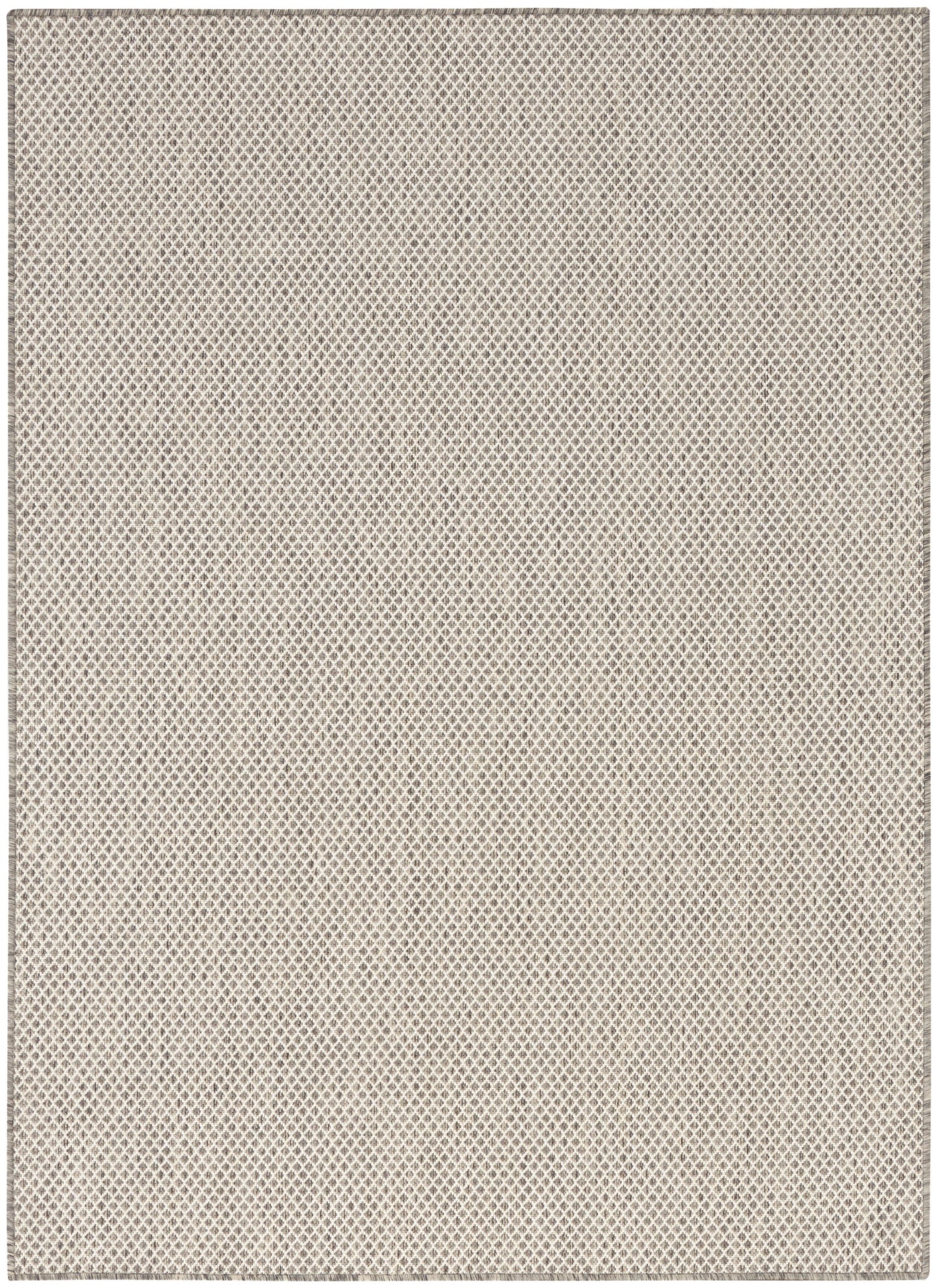 Nourison Home Courtyard COU01 Ivory Silver Contemporary Power-loomed Rug
