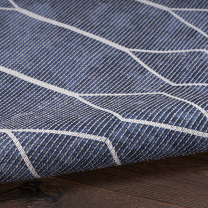 Nourison Home New Concept Washables  Navy  Contemporary
