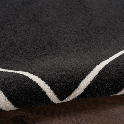 Nourison Home Nourison Essentials  Black Ivory  Contemporary