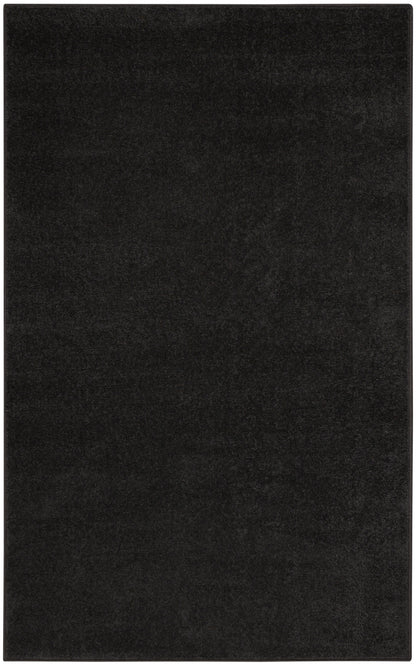 Nourison Home Nourison Essentials NRE01 Black Contemporary Power-loomed Rug