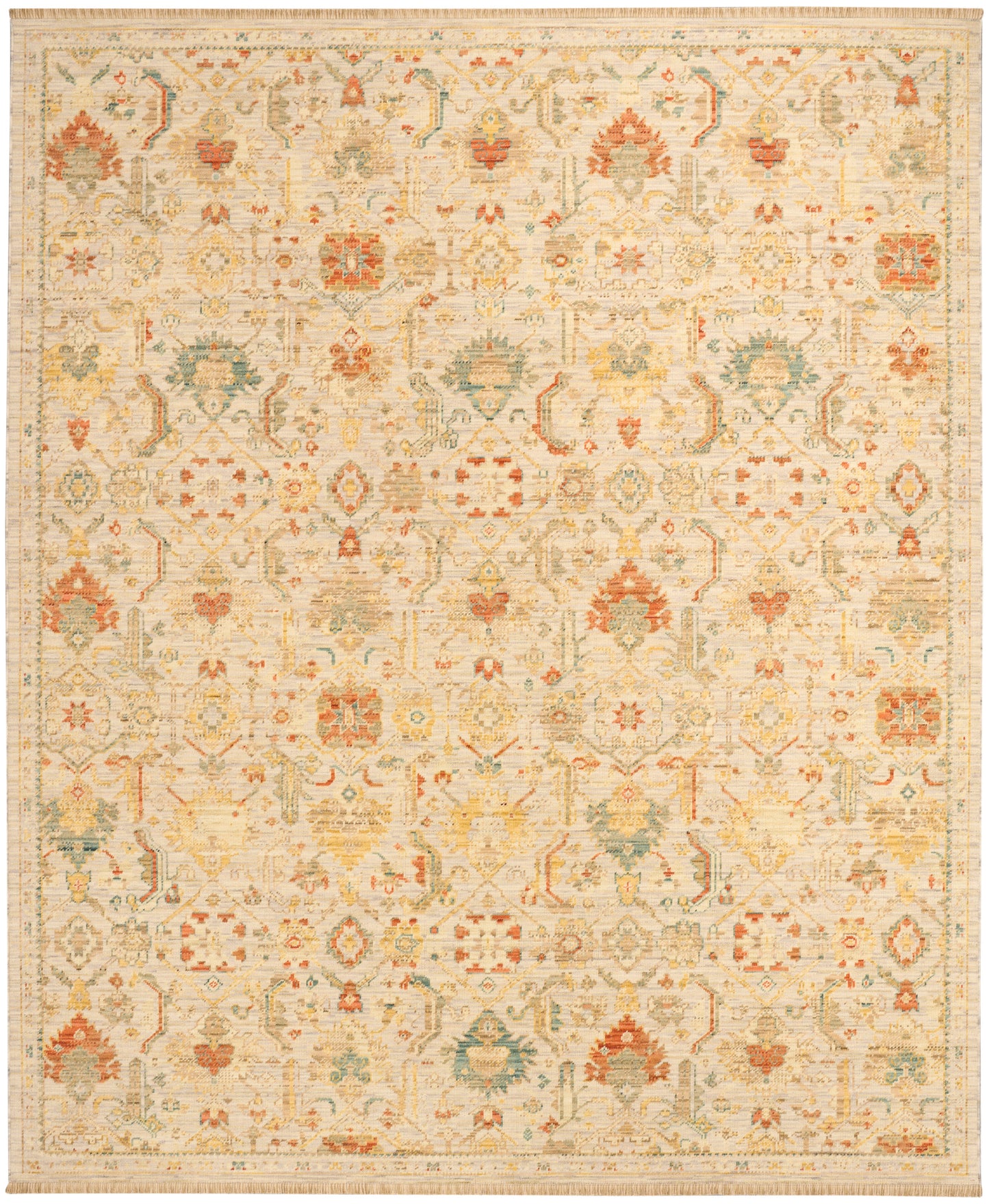 Nourison Home Antique Bloom ANB02 Taupe Multicolor Traditional Machine Woven Rug