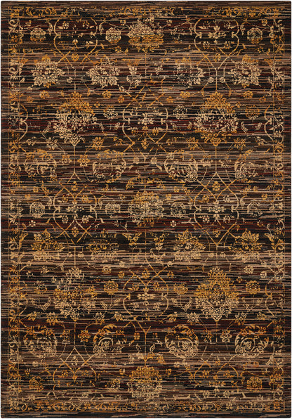Nourison Home Rhapsody RH007 Ebony Transitional Loomed Rug