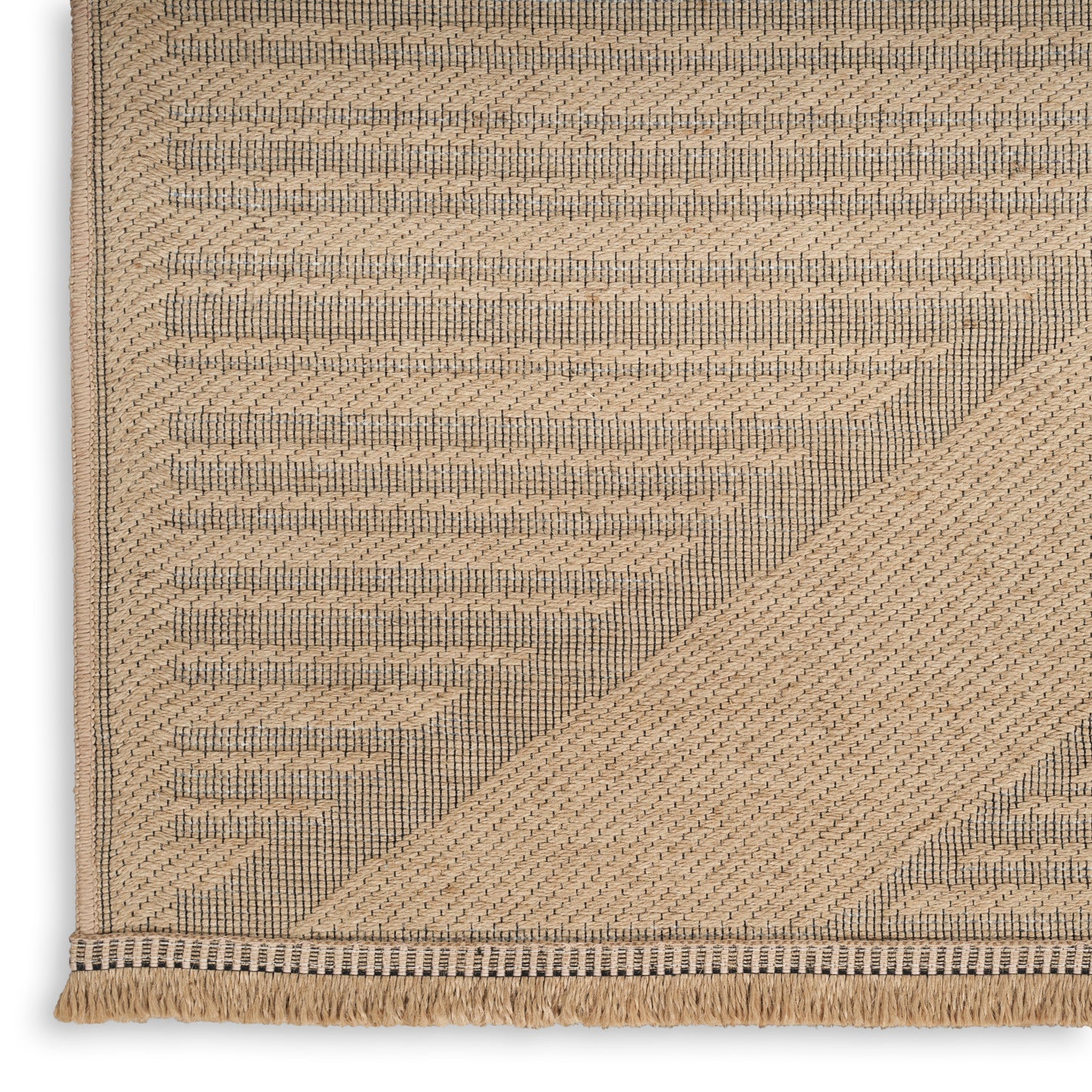 Nourison Home Washable Jute  Natural Beige  Contemporary