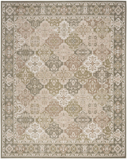Nourison Home Grafix GRF31 Green Traditional Power-loomed Rug