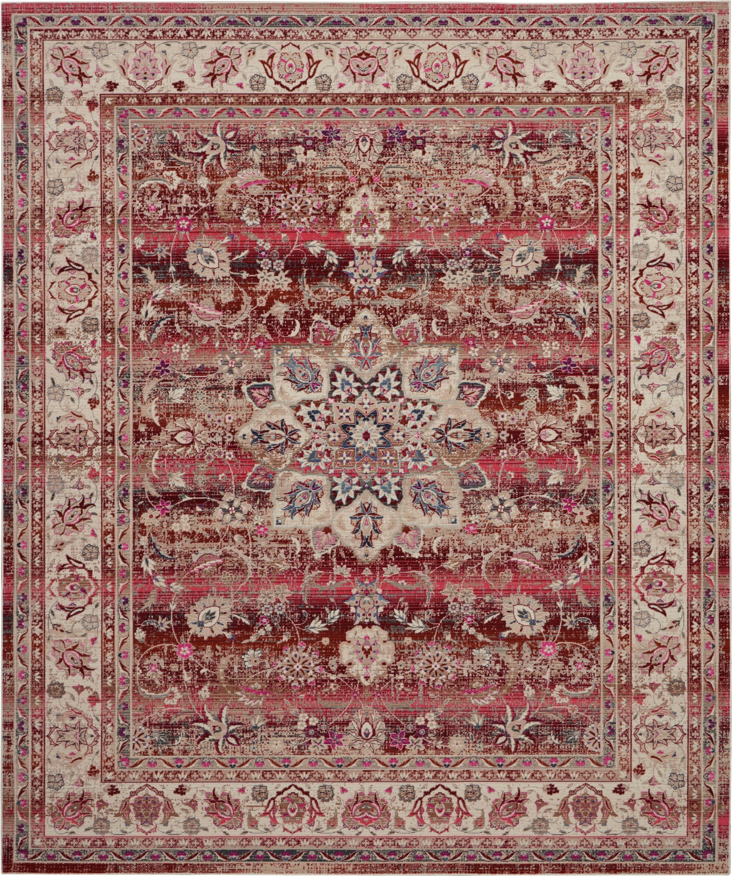 Nourison Home Vintage Kashan  Red  Traditional