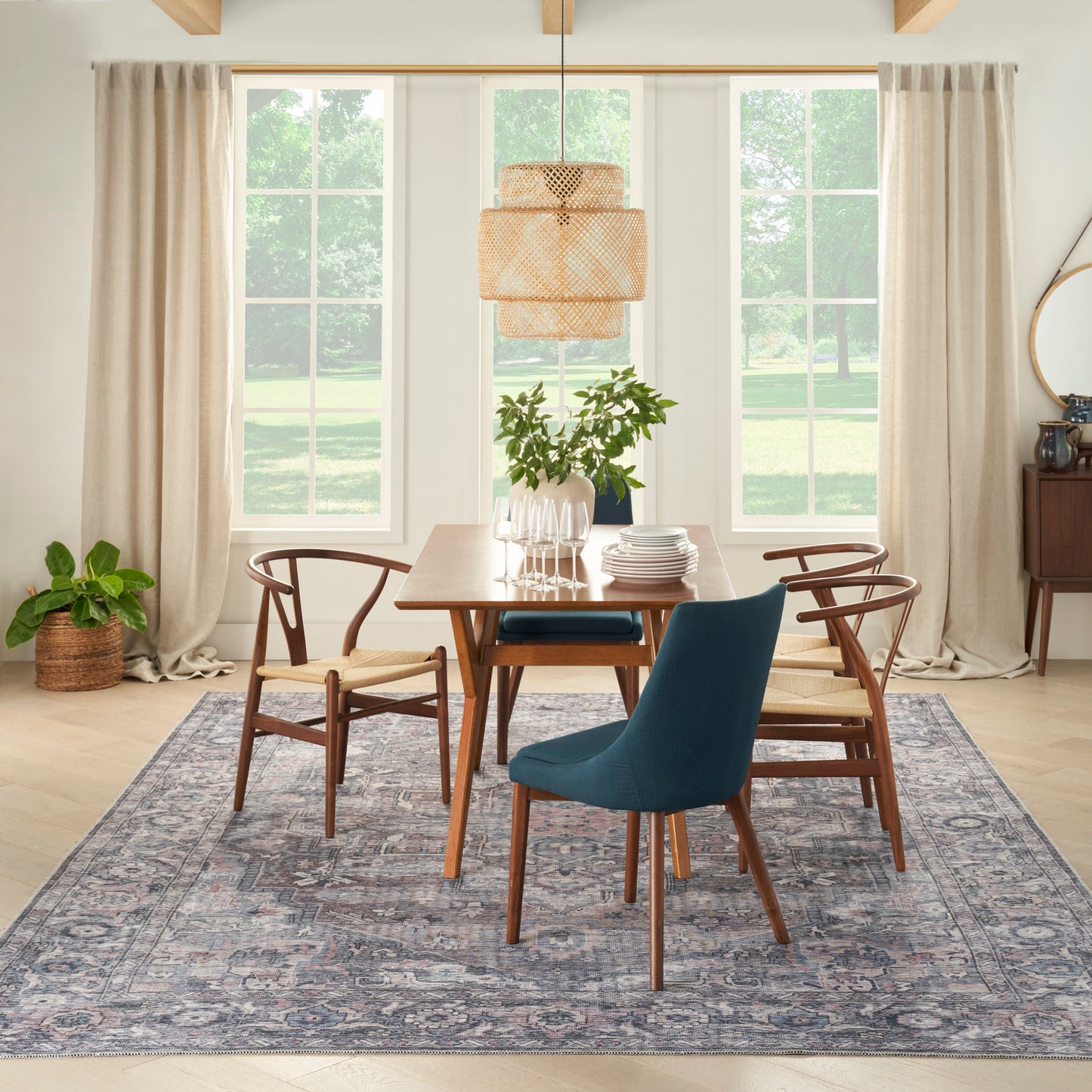 Nourison Home New Concept Washables  Grey  Traditional