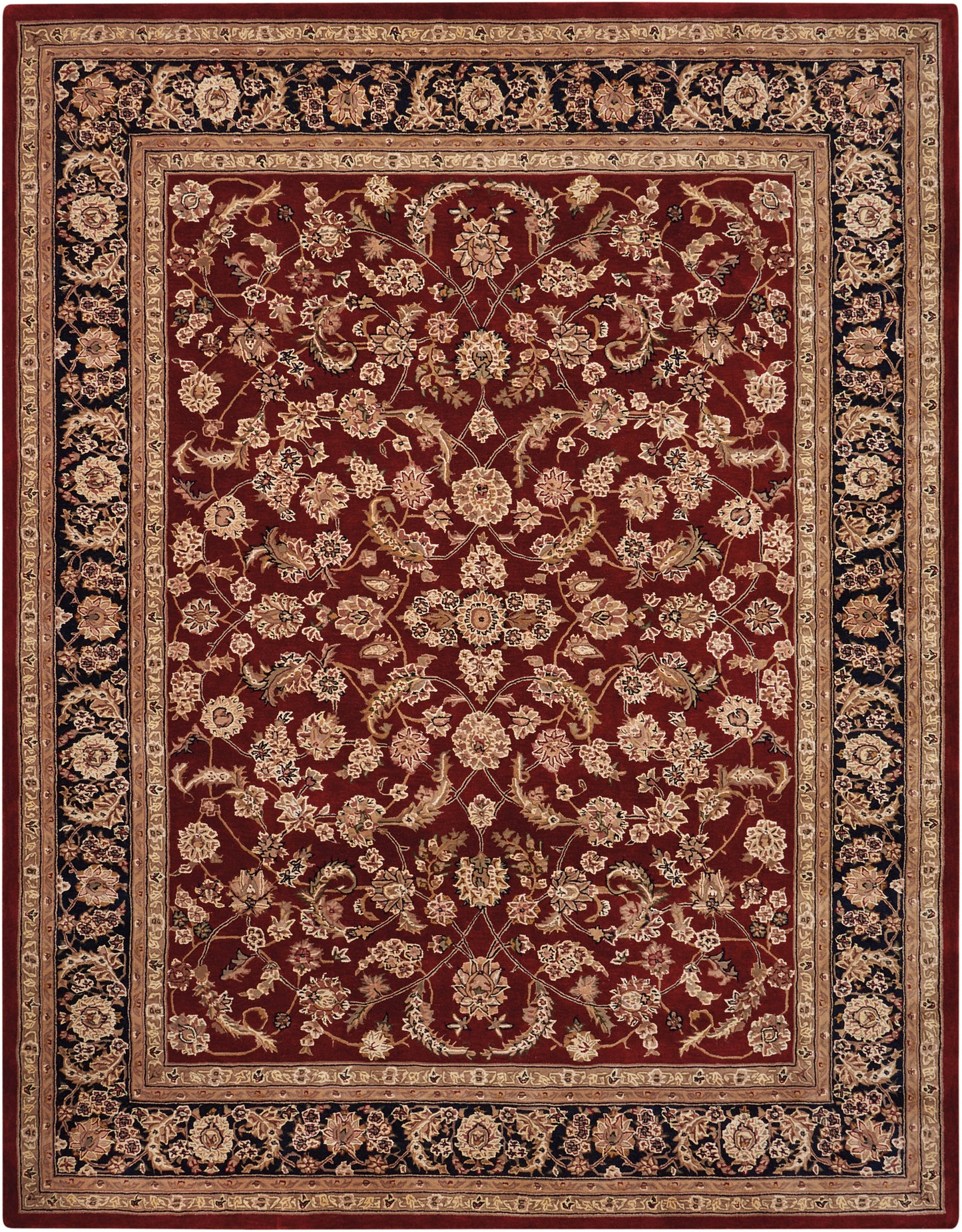 Nourison Home Nourison 2000 2002 Burgundy Traditional Tufted Rug