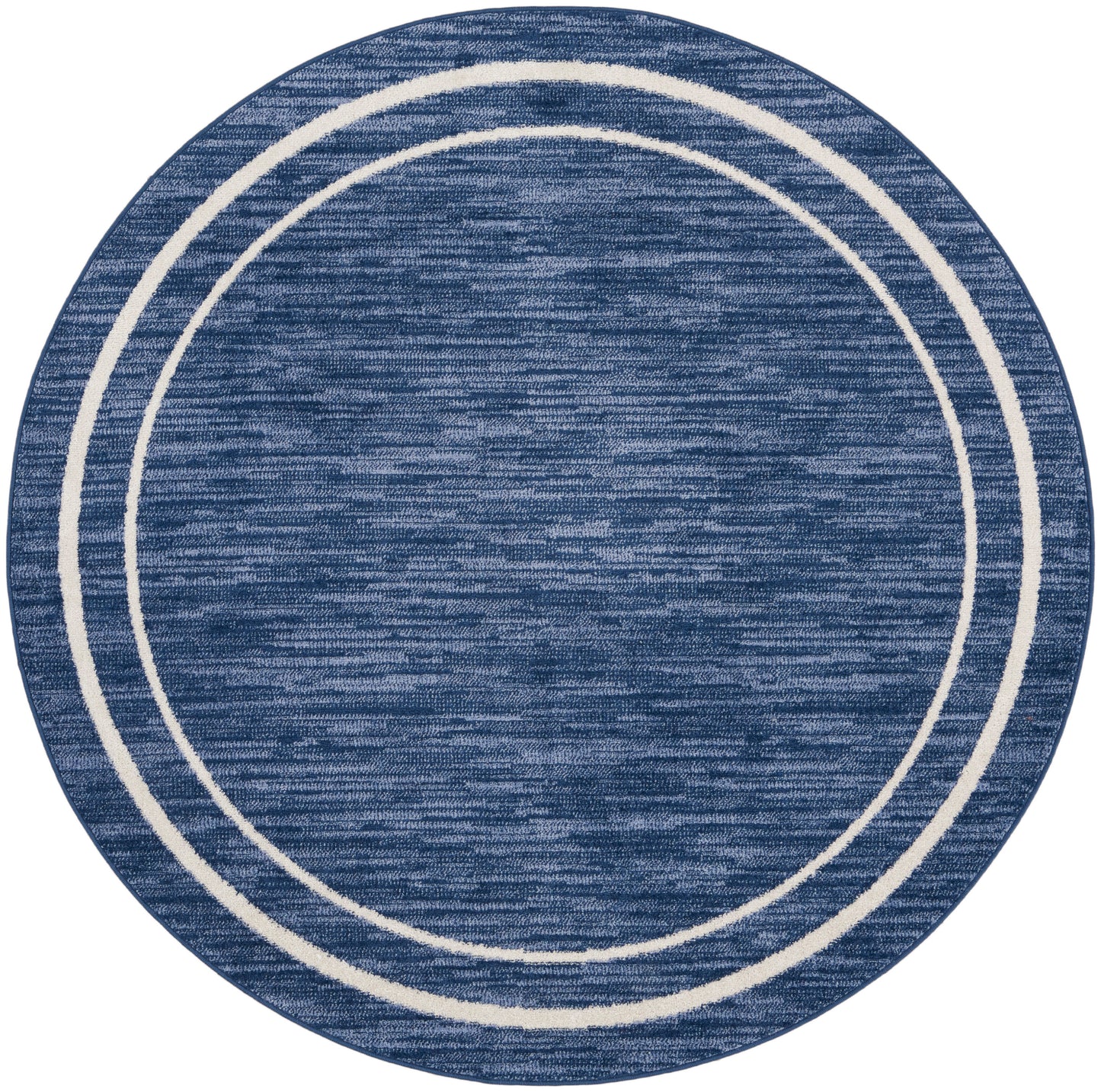 Nourison Home Nourison Essentials NRE02 Navy Ivory Contemporary Power-loomed Rug