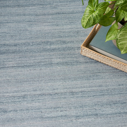 Nourison Home Washable Essentials  Aqua  Contemporary