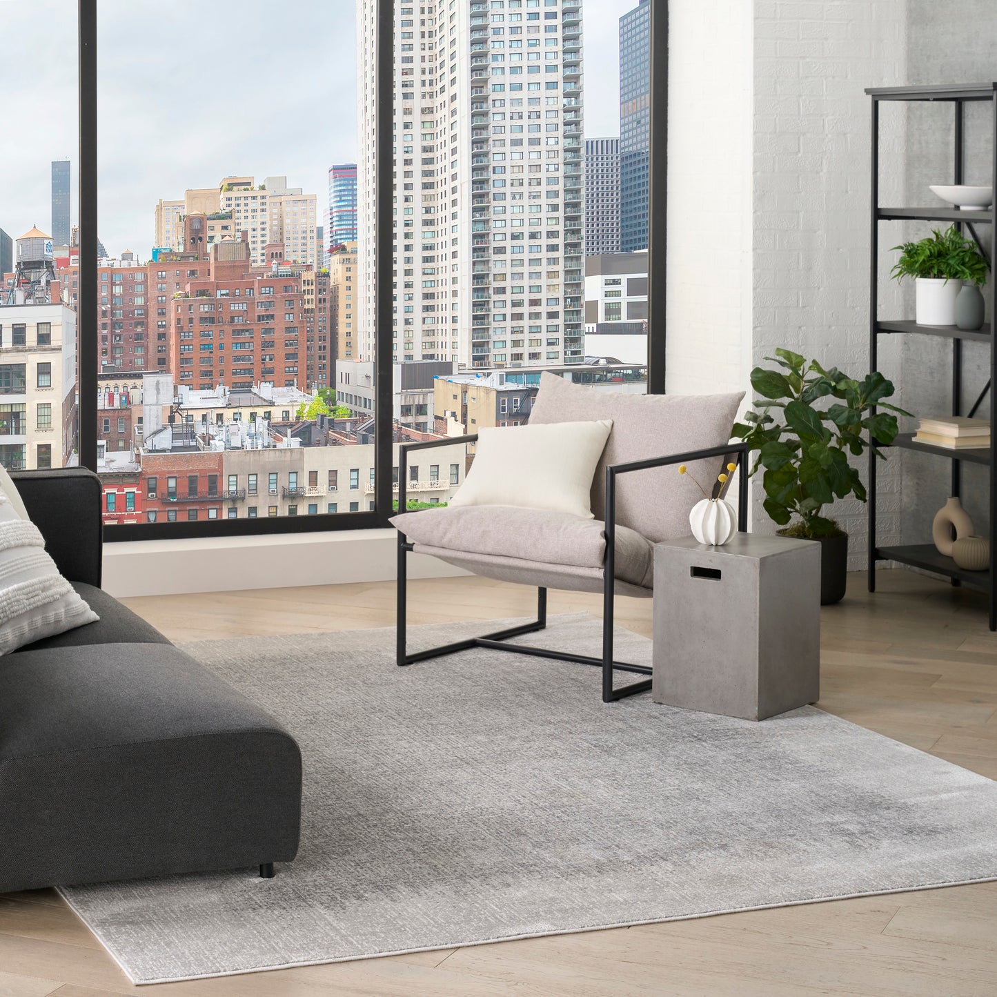 DKNY Grand Street  Light Grey  Contemporary