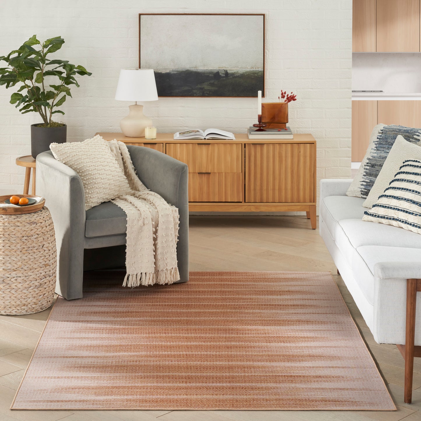 Nourison Home Vintage Home  Brown  Contemporary