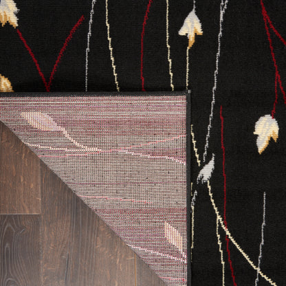 Nourison Home Grafix  Black  Contemporary