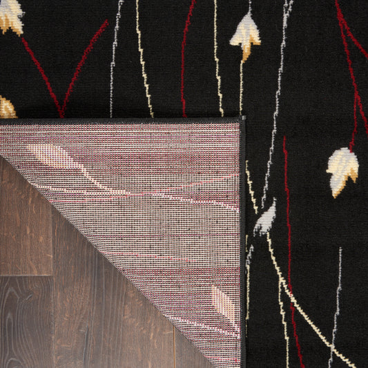 Nourison Home Grafix  Black  Contemporary