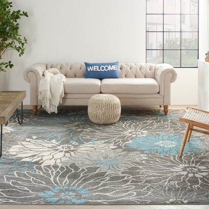 Nourison Home Passion  Charcoal Blue  Contemporary
