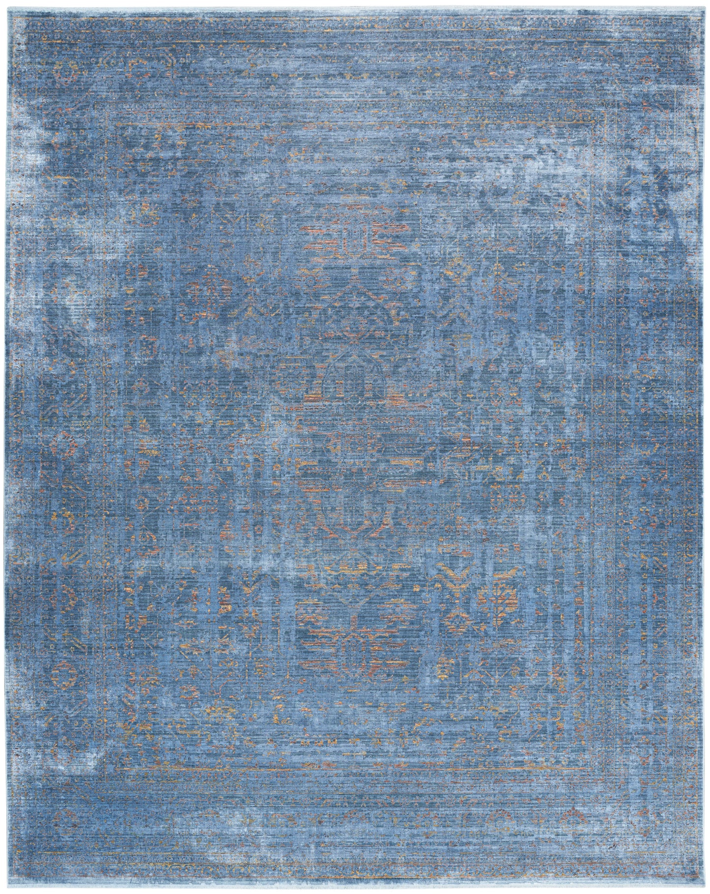 Nourison Home Luxurious  Blue  Traditional
