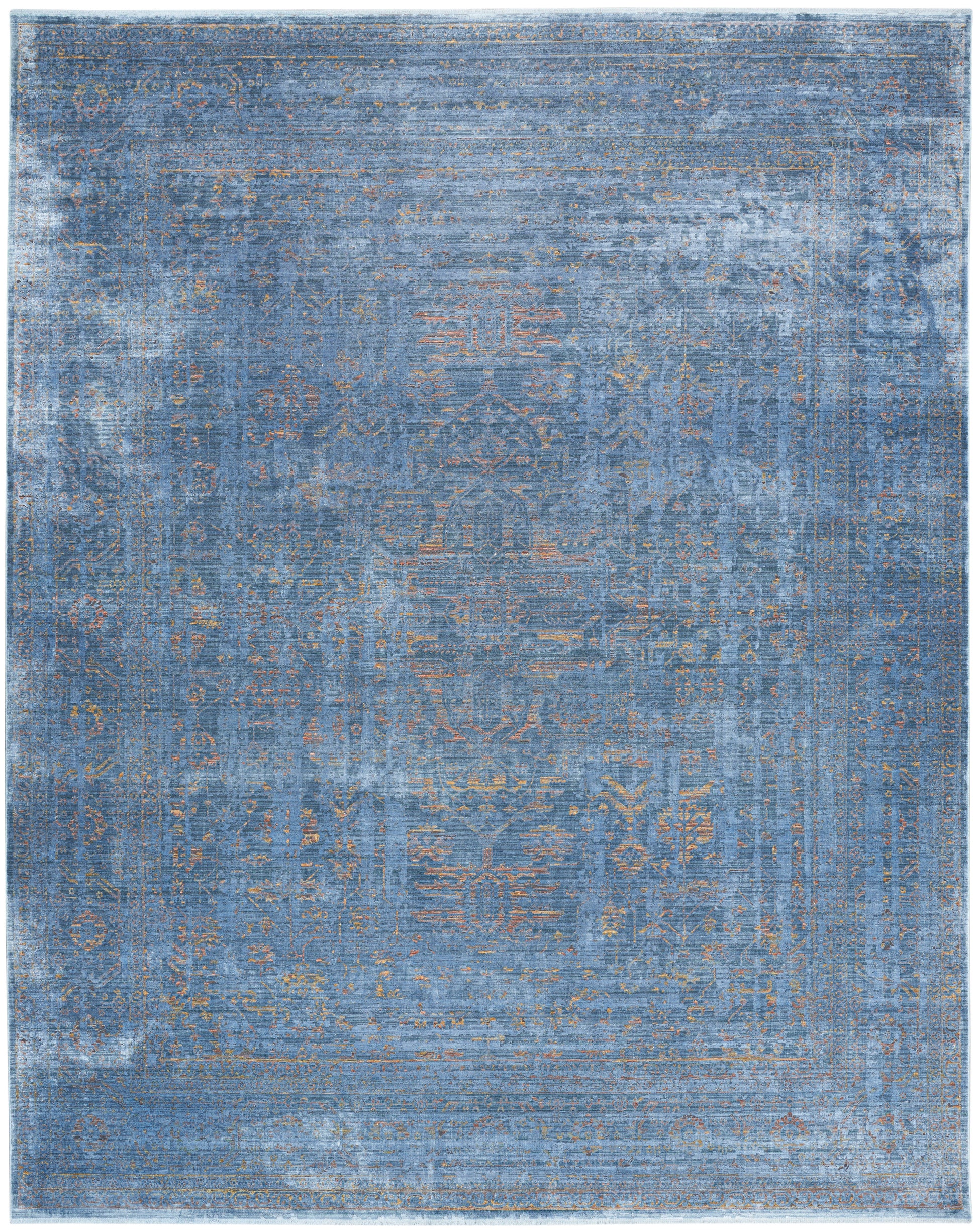Nourison Home Luxurious  Blue  Traditional