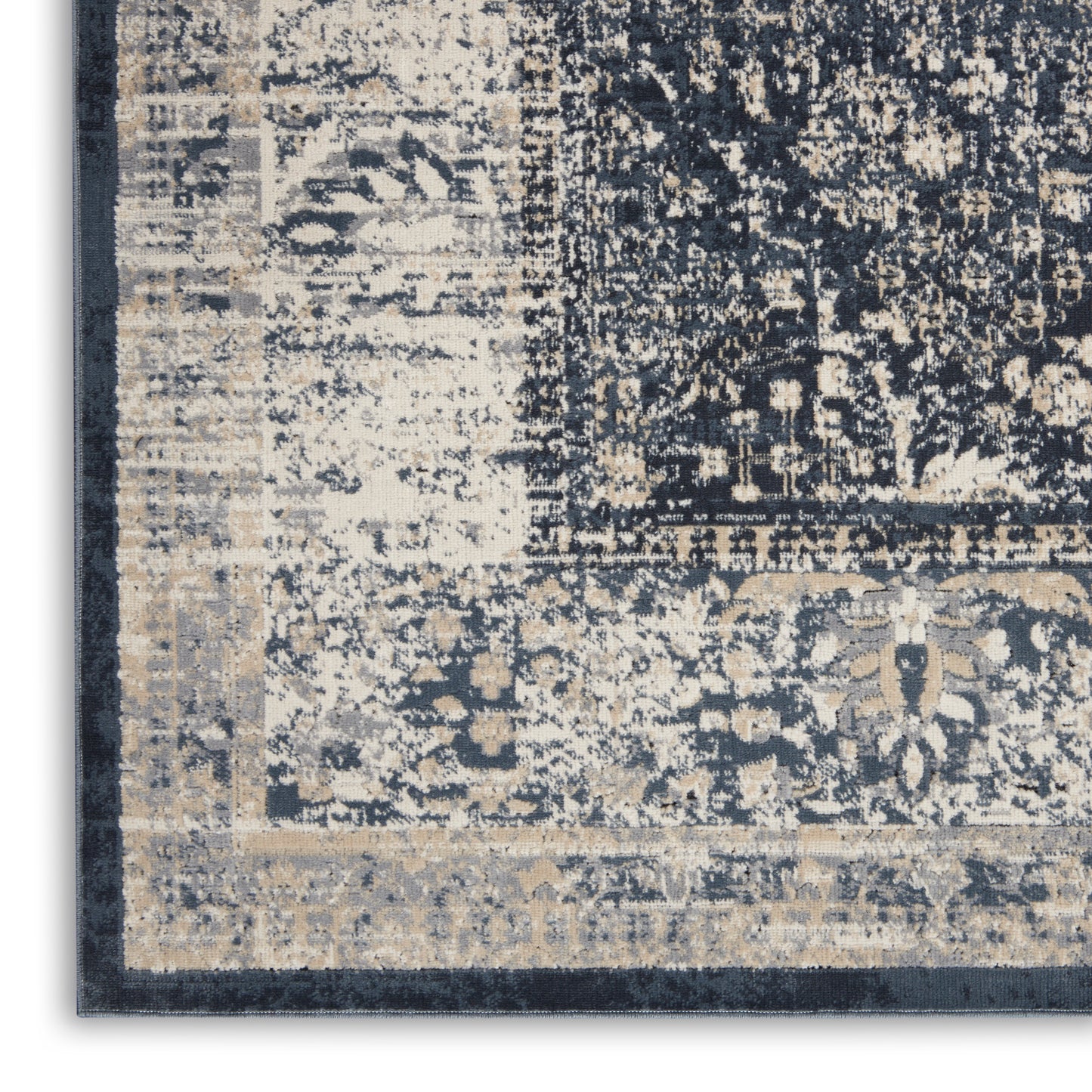 Nourison Home Malta  Navy Ivory  Traditional