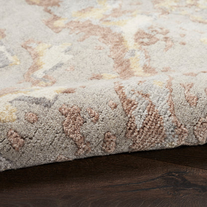 Nourison Home Silk Shadows  Silver  Contemporary