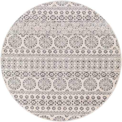 Surya Bahar BHR-2323 Charcoal Traditional Machinemade Rug