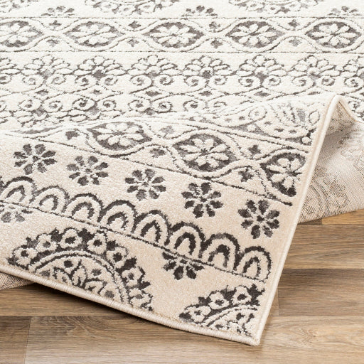 Surya Bahar BHR-2323 Charcoal Traditional Machinemade Rug