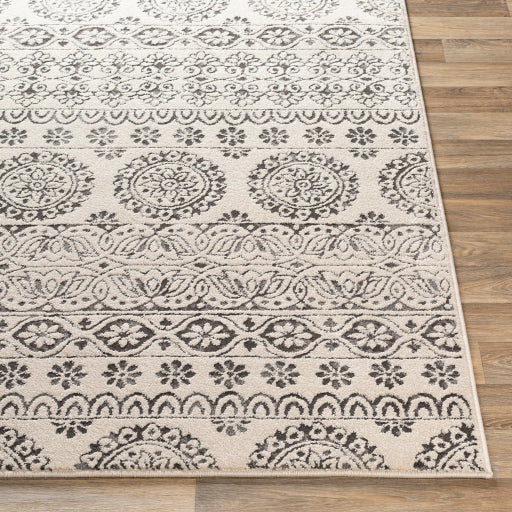 Surya Bahar BHR-2323 Charcoal Traditional Machinemade Rug