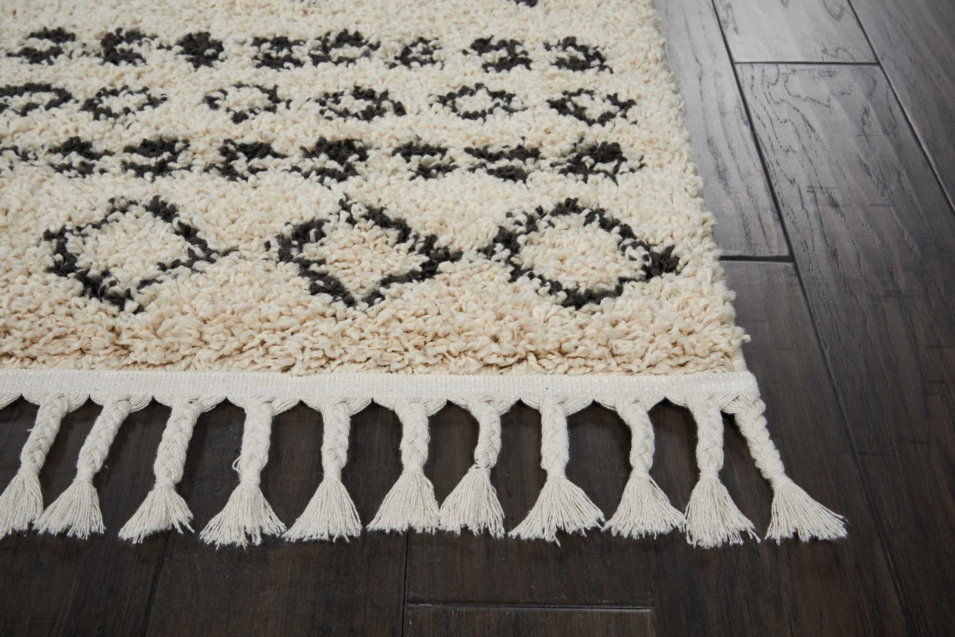 Nourison Home Moroccan Shag  Cream  Transitional