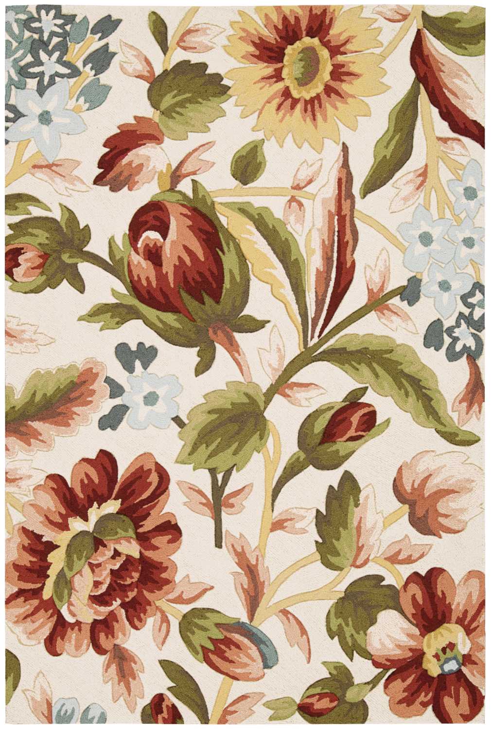 Nourison Home Fantasy FA23 Ivory Contemporary Hooked Rug