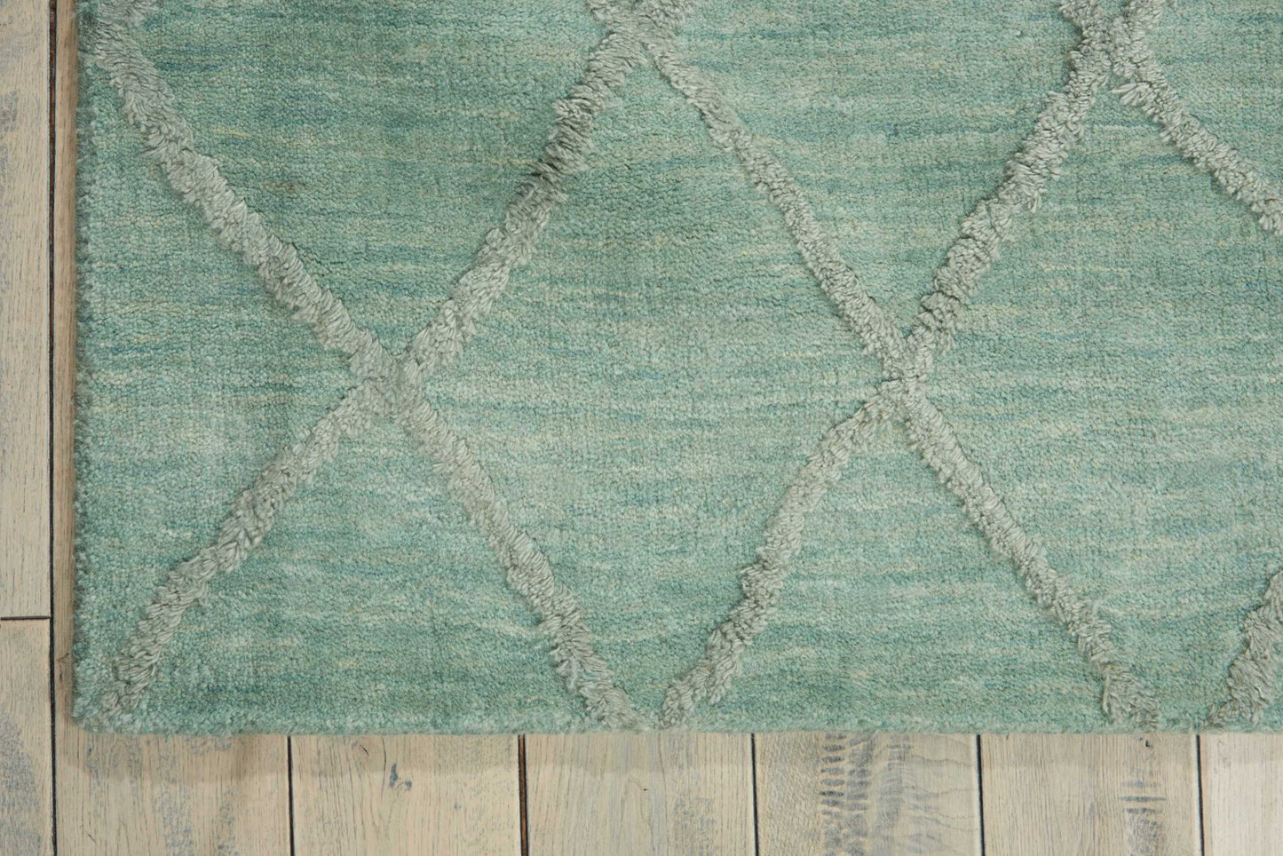 Nourison Home Lunette  Aqua  Transitional