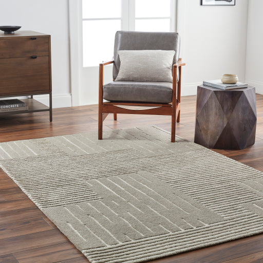 Surya Brook BKO-2310 Taupe Modern Tufted Rug
