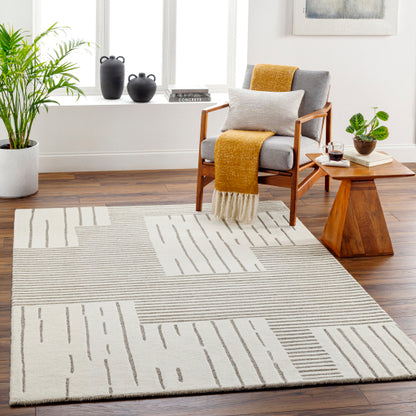 Surya Brook BKO-2311 Charcoal Modern Tufted Rug