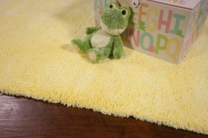 Kas Bliss 1574 Canary Yellow Casual Machine Made Rug