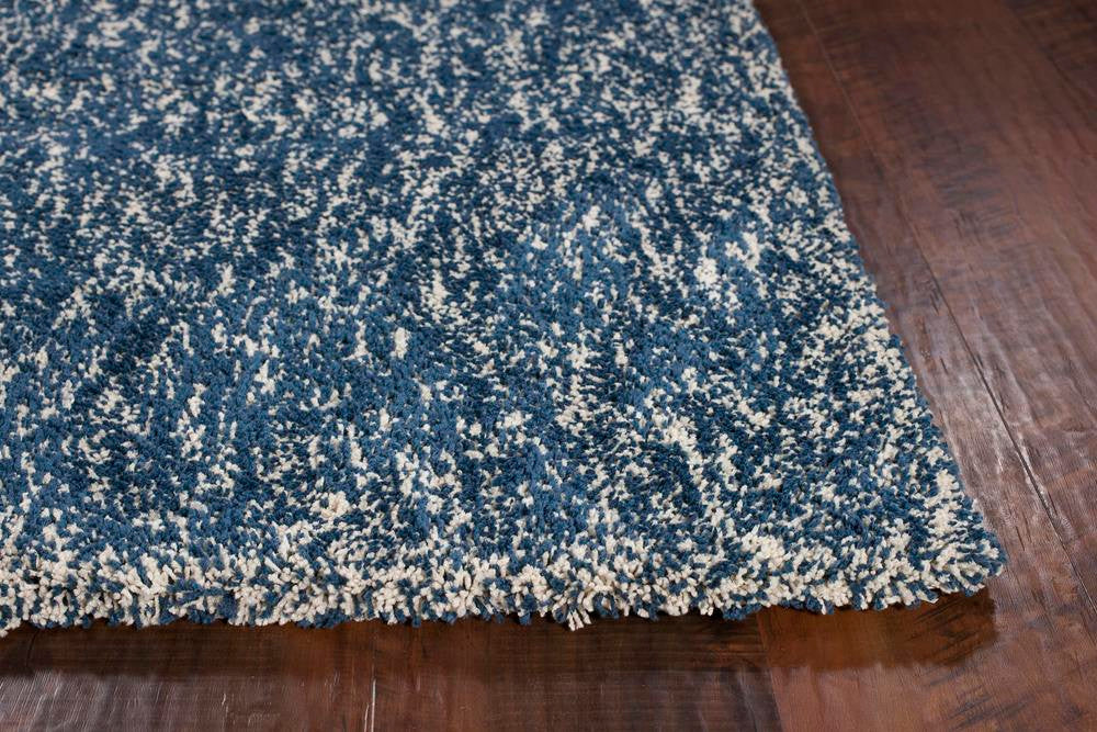 Kas Bliss 1589 Indigo Ivory Heather Casual Machine Made Rug