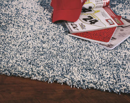 Kas Bliss 1589 Indigo Ivory Heather Casual Machine Made Rug