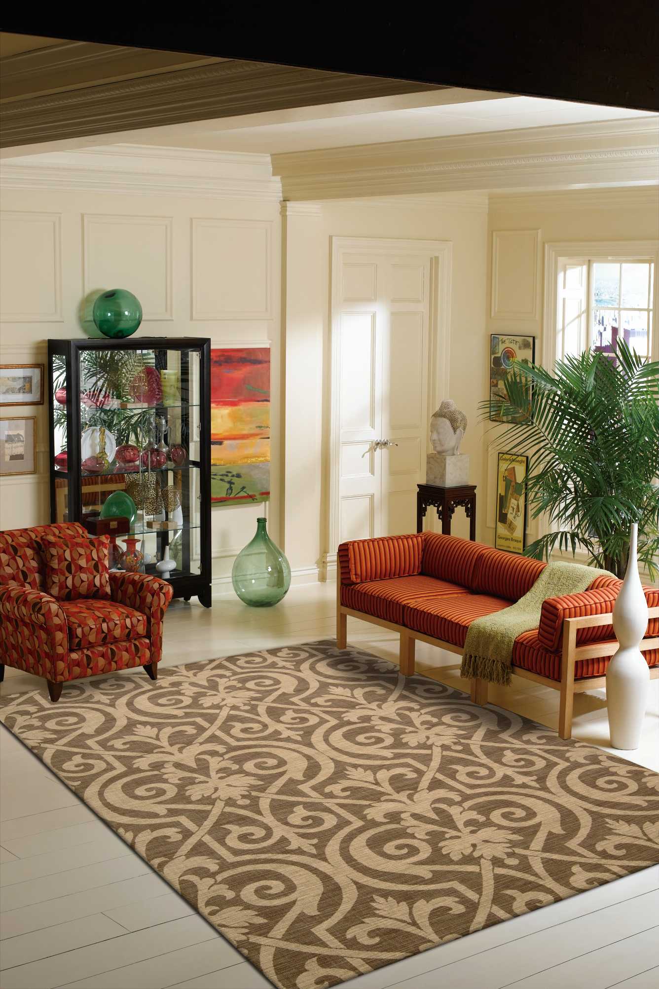 Nourison Home Riviera  Mocha  Transitional