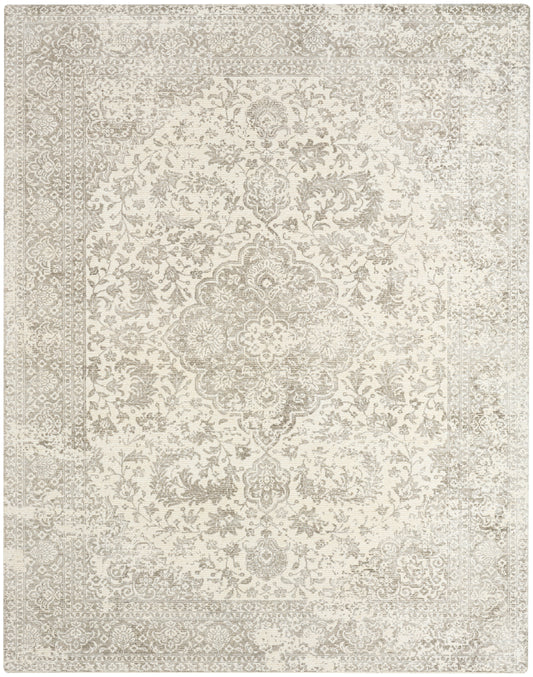 Nourison Home Azalea  Ivory Grey  Traditional