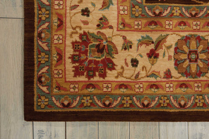 Nourison Home Living Treasures  Brown  Traditional