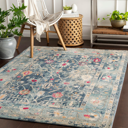 Surya Bohemian BOM-2305 Navy Traditional Machinemade Rug