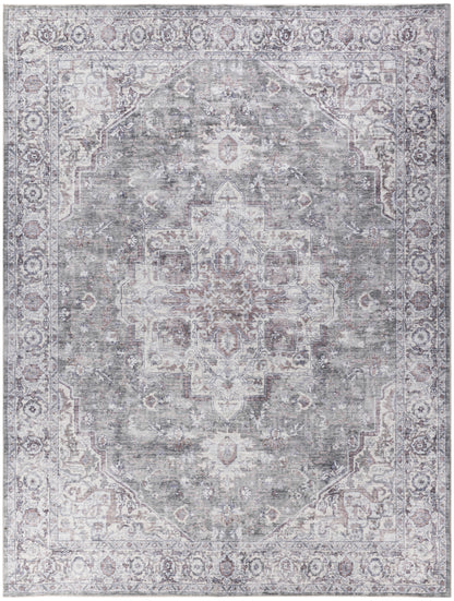 Nourison Home New Concept Washables SR101 Ivory Grey Traditional Machine Woven Rug