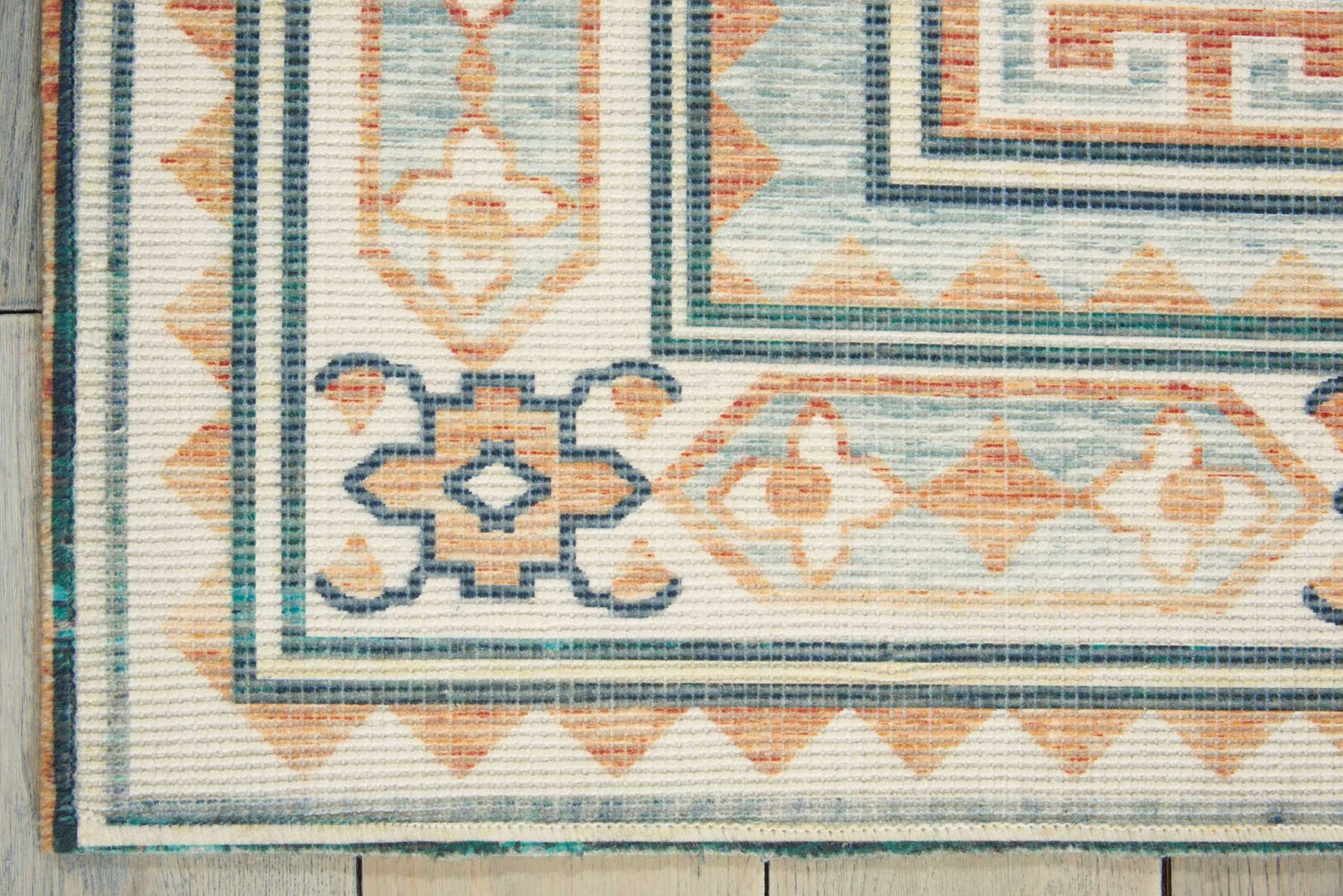 Nourison Home Madera  Teal Green  Transitional