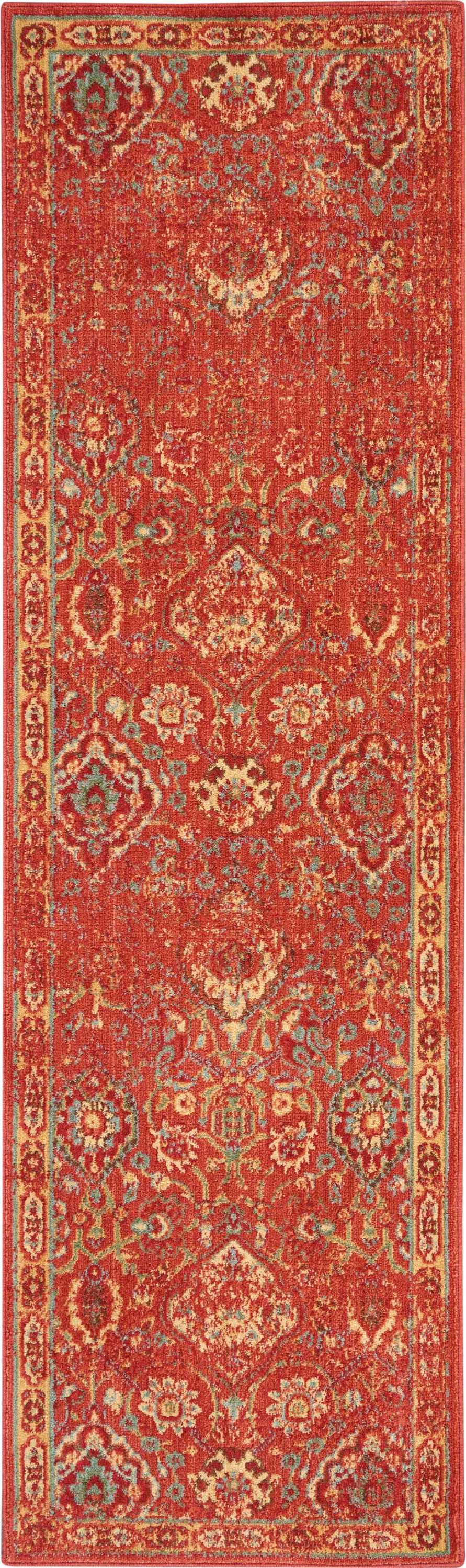 Nourison Home Somerset ST90 Brick Traditional Power-loomed Rug