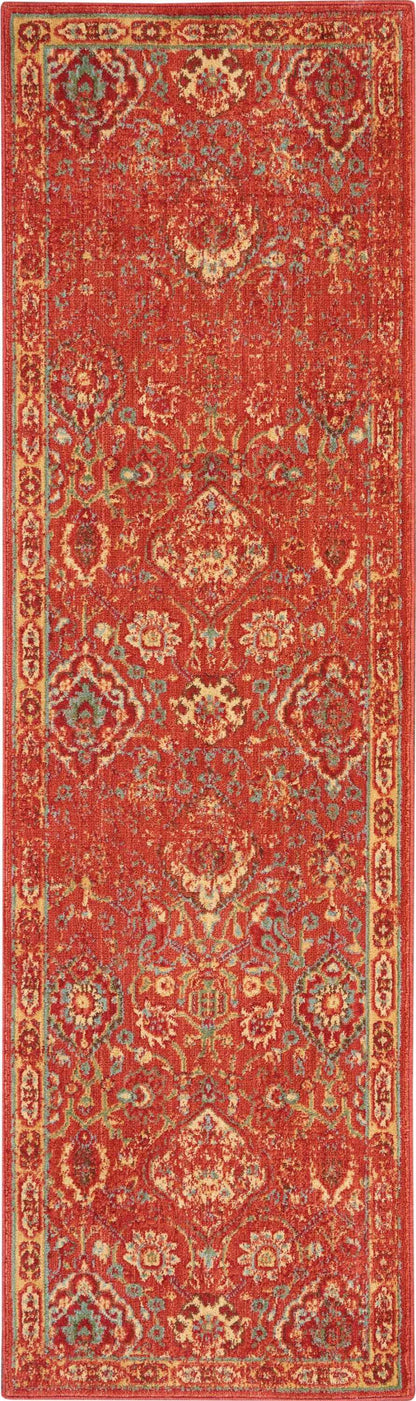 Nourison Home Somerset ST90 Brick Traditional Power-loomed Rug