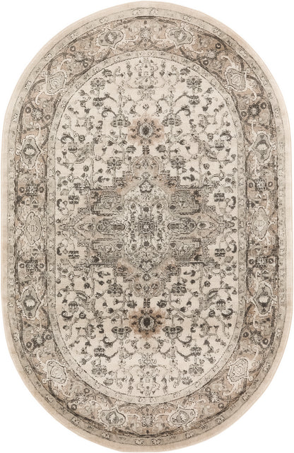 Nourison Home Quarry QUA05 Ivory Grey Transitional Power-loomed Rugs