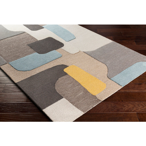 Surya Brooklyn BRO-2300 Yellow Modern Tufted Rug