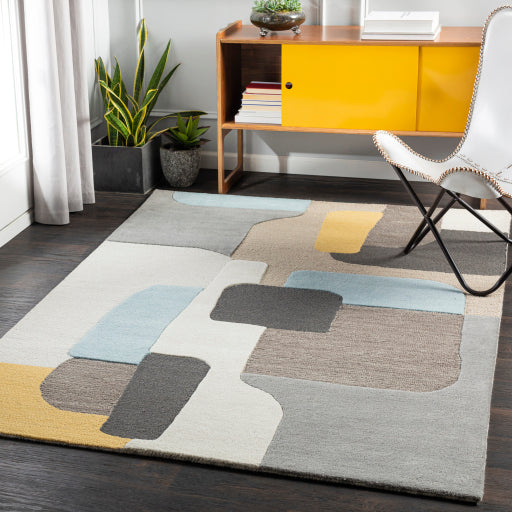 Surya Brooklyn BRO-2300 Yellow Modern Tufted Rug