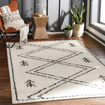 Surya Beni Shag BSH-2315 Black Global Machinemade Rug