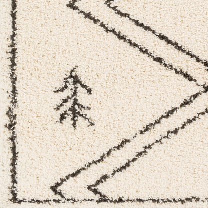 Surya Beni Shag BSH-2315 Black Global Machinemade Rug